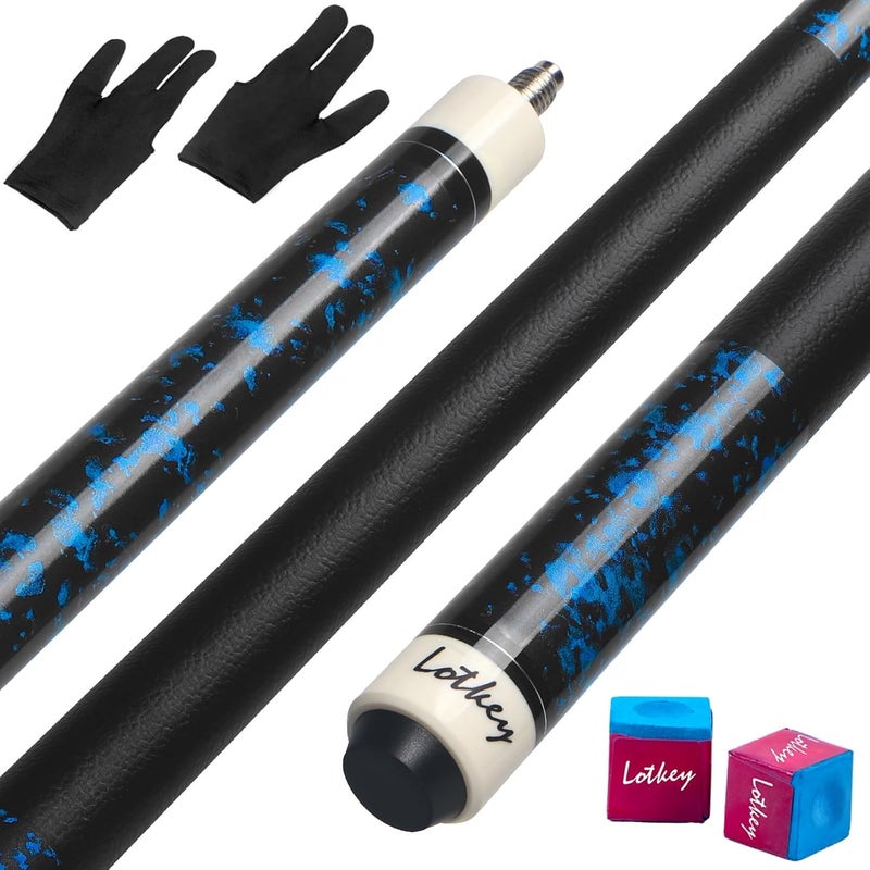 LOTKEY Pool Cue Sticks for Adults,Super Straightened Up 58'' 18 19 20 21 oz Billiard Cues Stick Canadian Maple Tacos De Billar Profesional Set of 4/3/2/1 House Bar Pool Que Table Beginner Pool Queue for Sale - Image 1